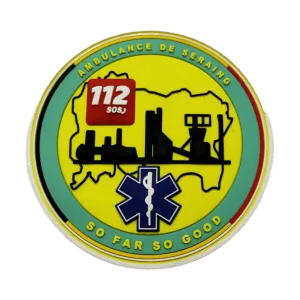 Patch pvc 112 ambulance serraing so far so good personnalisé