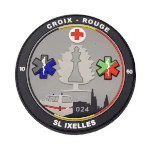 Patch pvc croix rouge sl ixelles personnalisé