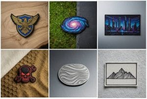 Comparaison entre patches brodés, tissés, sublimés, cordura et PVC