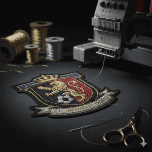 Fil or argent patches personnalisé