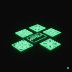 Phosphorescent patches personnalisé